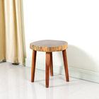 Knock Down Package 46cm Height Walnut Solid Wood Stool